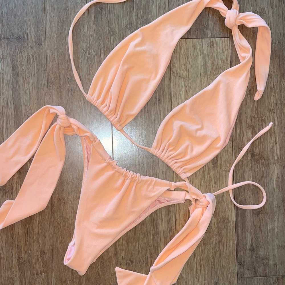 Brisea swim orange terry bikini